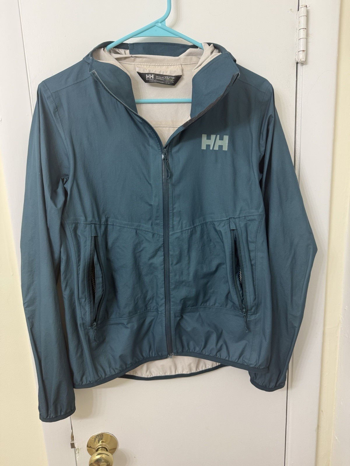 Helly Hansen Women’s Blue Hooded Full Zip Nylon Jacket XS/TP