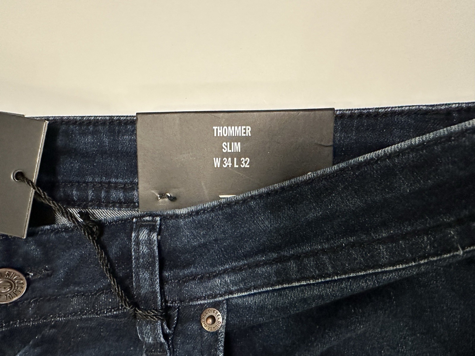 NEW Diesel Thommer Slim Stretch Jeans – Thommer-R Dark Blue W34 x L32