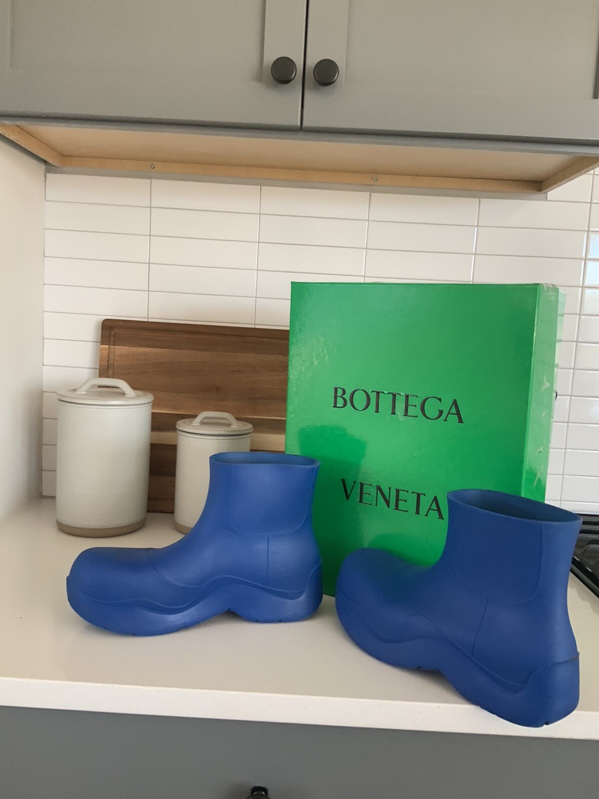 Bottega Veneta Blue Puddle Boots size 44