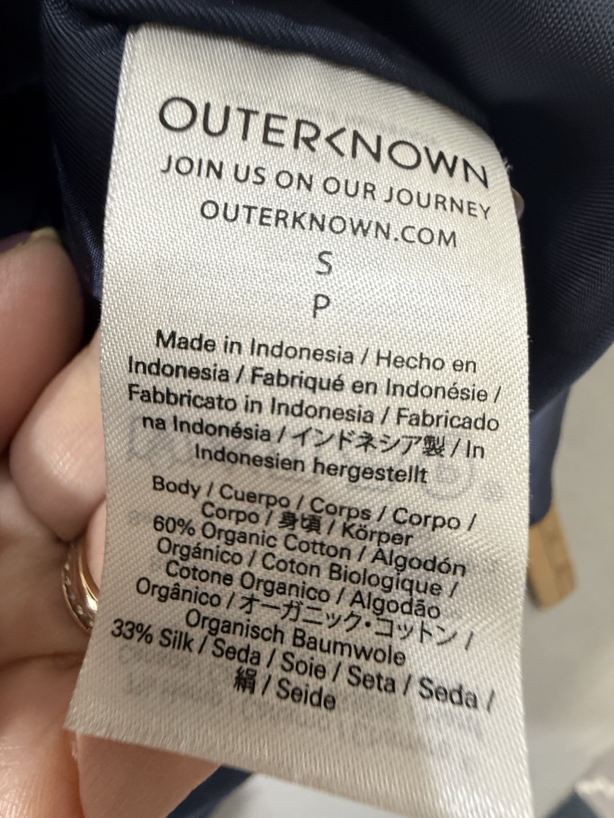 Outerknown Leighton Floral Birds Butterfly Navy catalina Maxi Dress Small