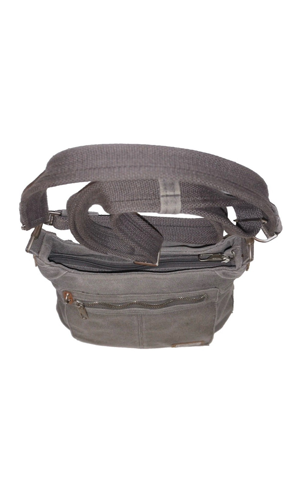 Travelon Gray Shoulder Bag Zip Closure Shoulder Strap Pockets Zipper Accent
