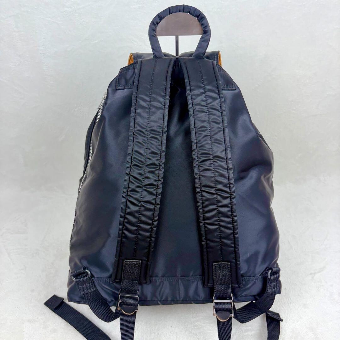 PORTER Tanker Backpack Black Nylon Large A4 PC Travel Drawstring Flap Japan