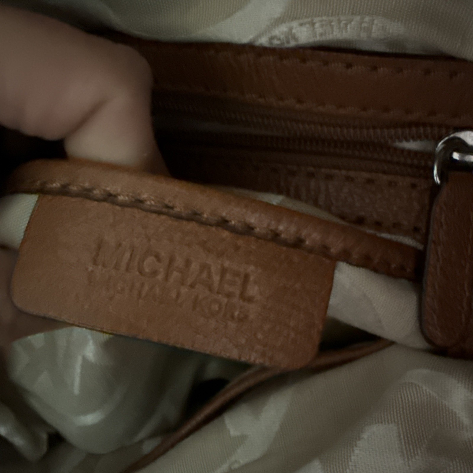 Michael Kors Hamilton Large Saffiano Leather Large Tote ShoulderBag Camel Brown