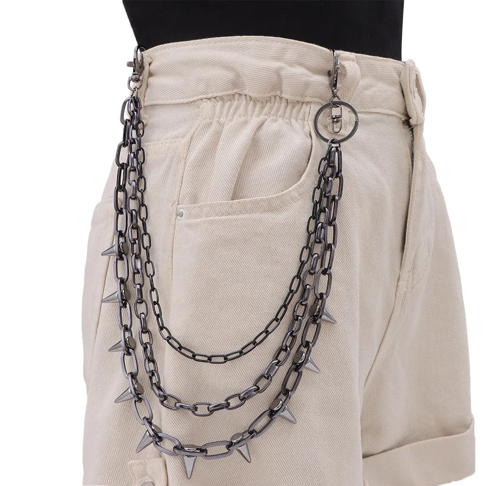 Hip Hop Punk Metal Wallet Chain Keychain Jeans Pants Waist Chain Unisex