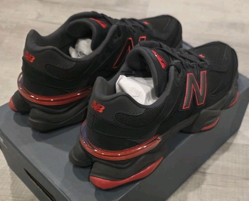 New Balance Men’s 9060 Black/Red’ | Sizes 11US | U9060JR