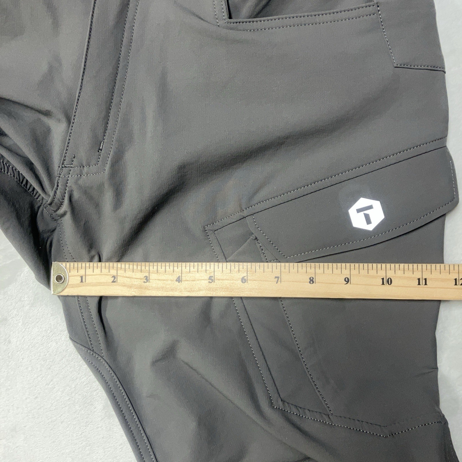 Truewerk Pants Gray T1 Pro WerkPant With Knee Pads Nylon Cargo Mens 32×34