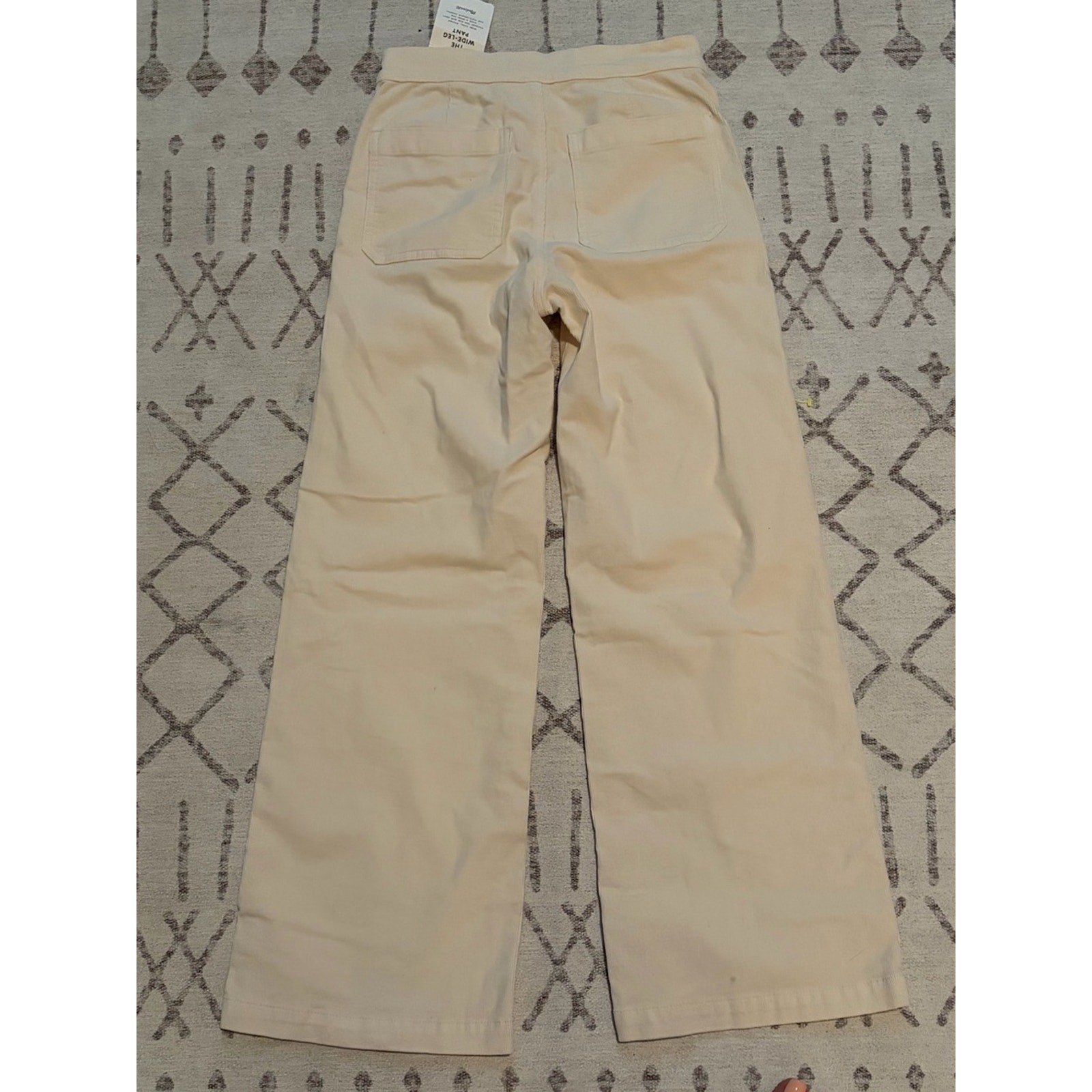 Madewell Wide Leg Corduroy Pants Vintage Ivory 25P NWT