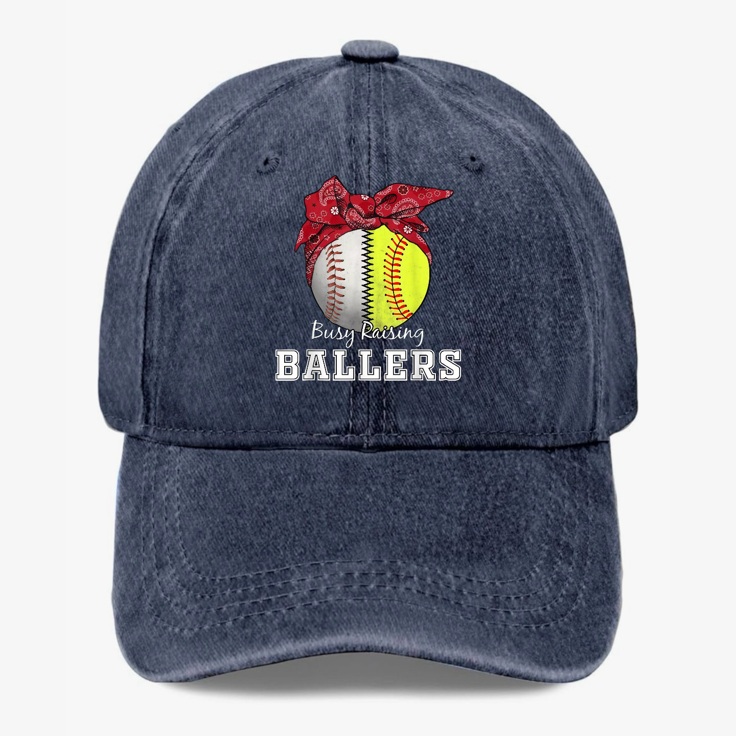 Busy Raising Ballers Hat Baseball Softball Mom Adjustable Sports Cap Gift