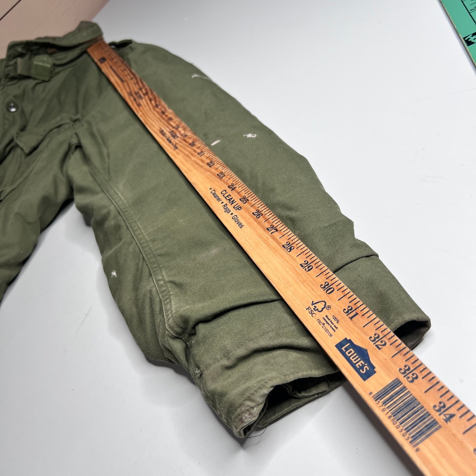 Vintage 1976 US Military M-65 Field Jacket Winfield Olive Drab Medium Long Liner