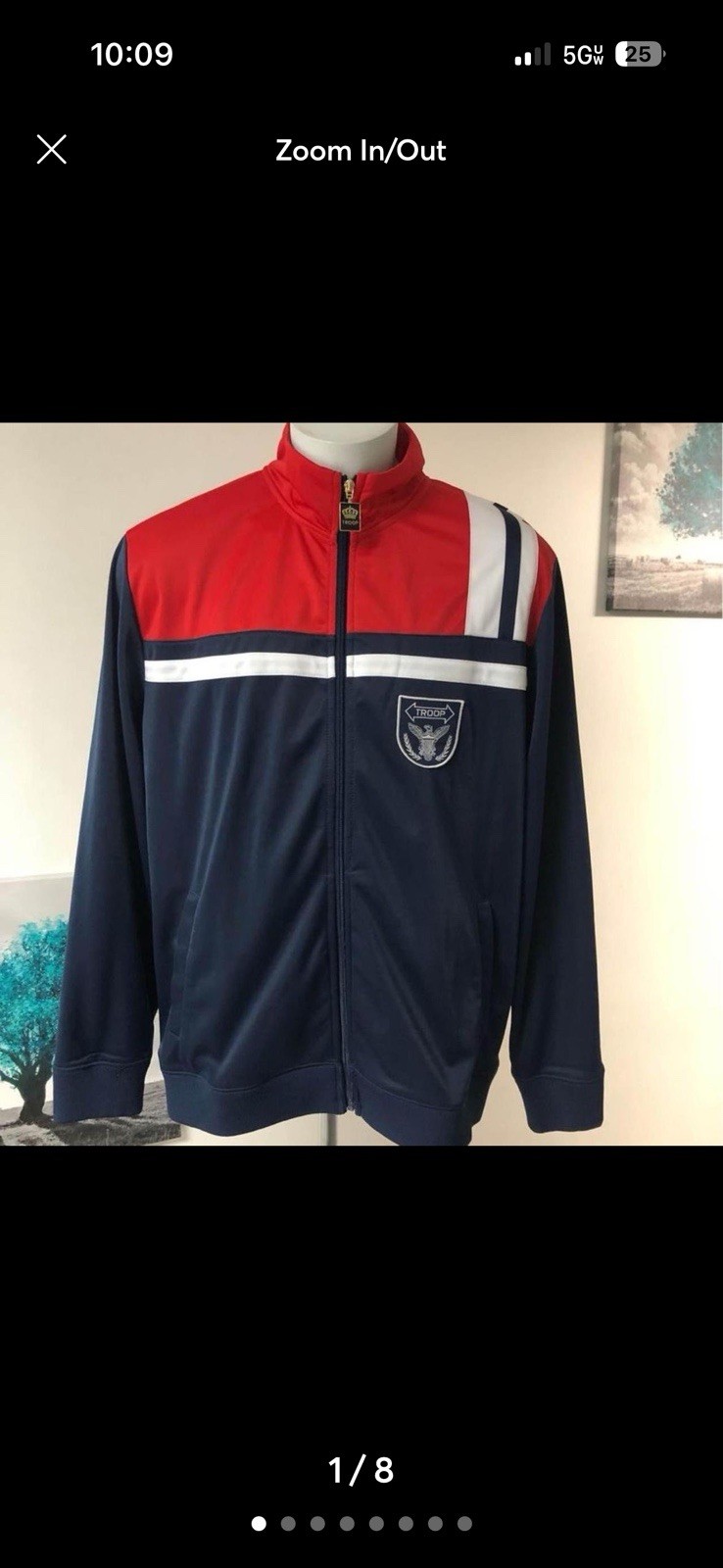 Troop Mens Full Zip Jacket Xxl Excellent Condition