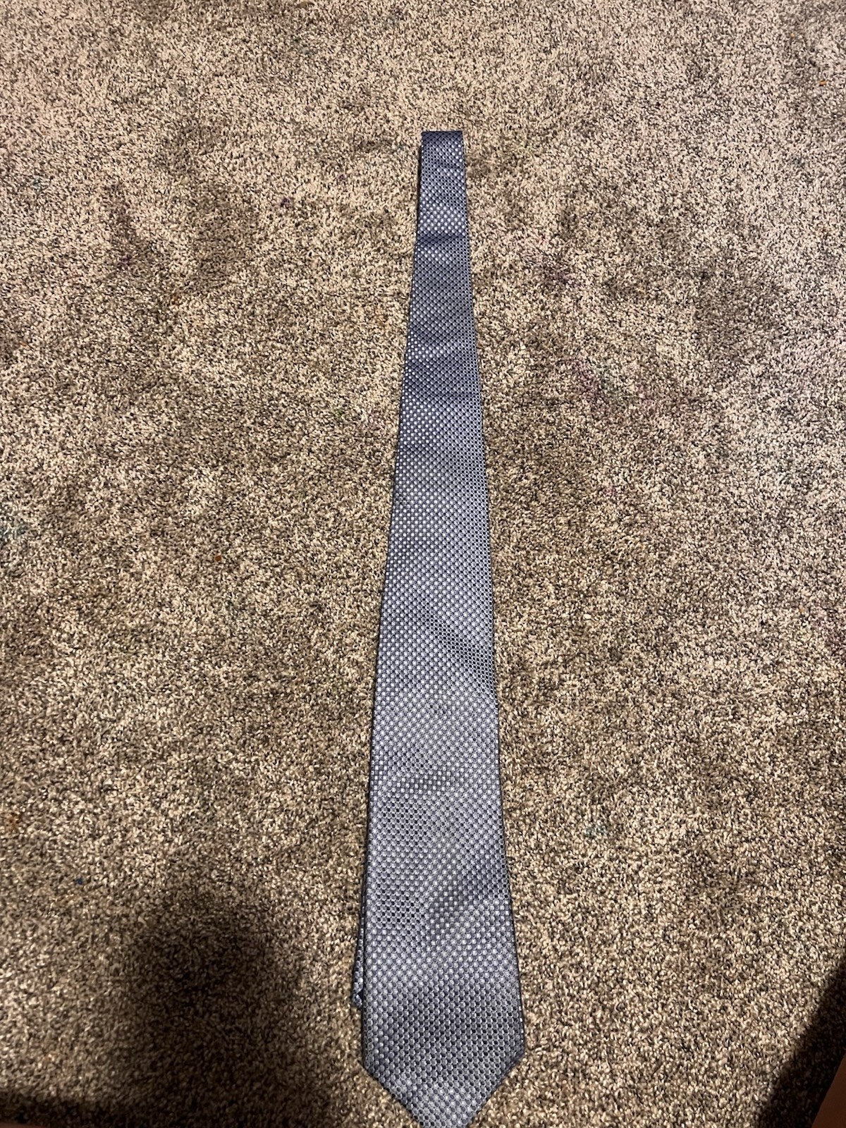 Banana Republic Mens Blue Geometric Woven Neck Tie Classic Necktie