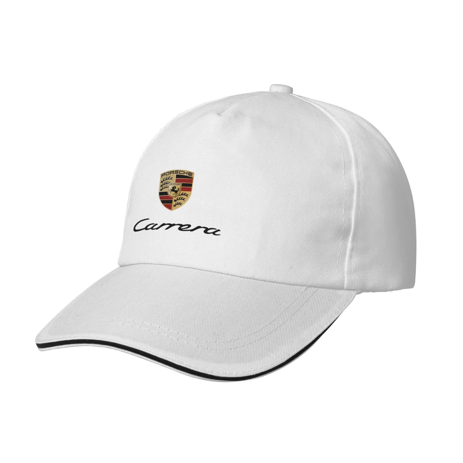Porsche Classic Adjustable Sports Style Baseball Cap Golf Hat White