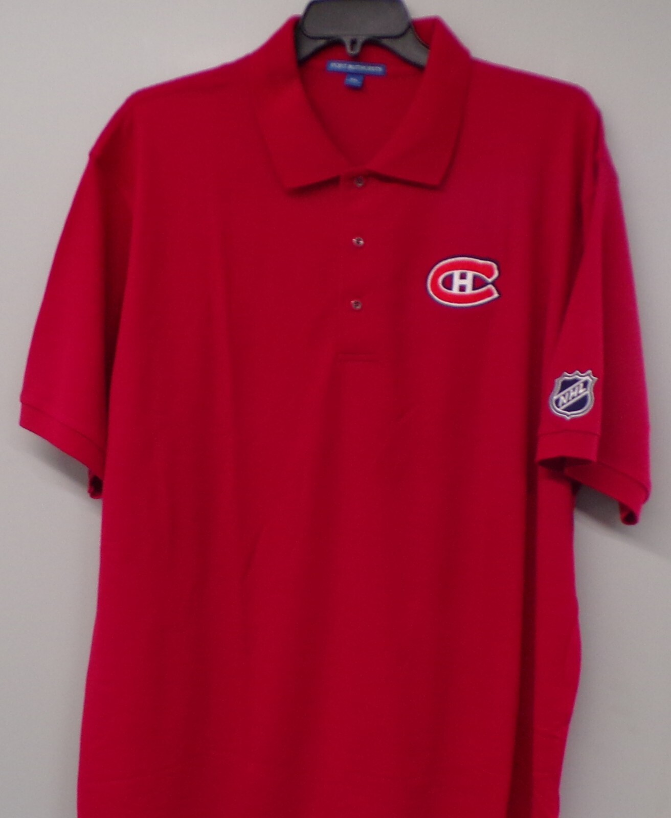 Montreal Canadiens Habs NHL Hockey Embroidered Mens Polo XS-6XL, LT-4XLT New