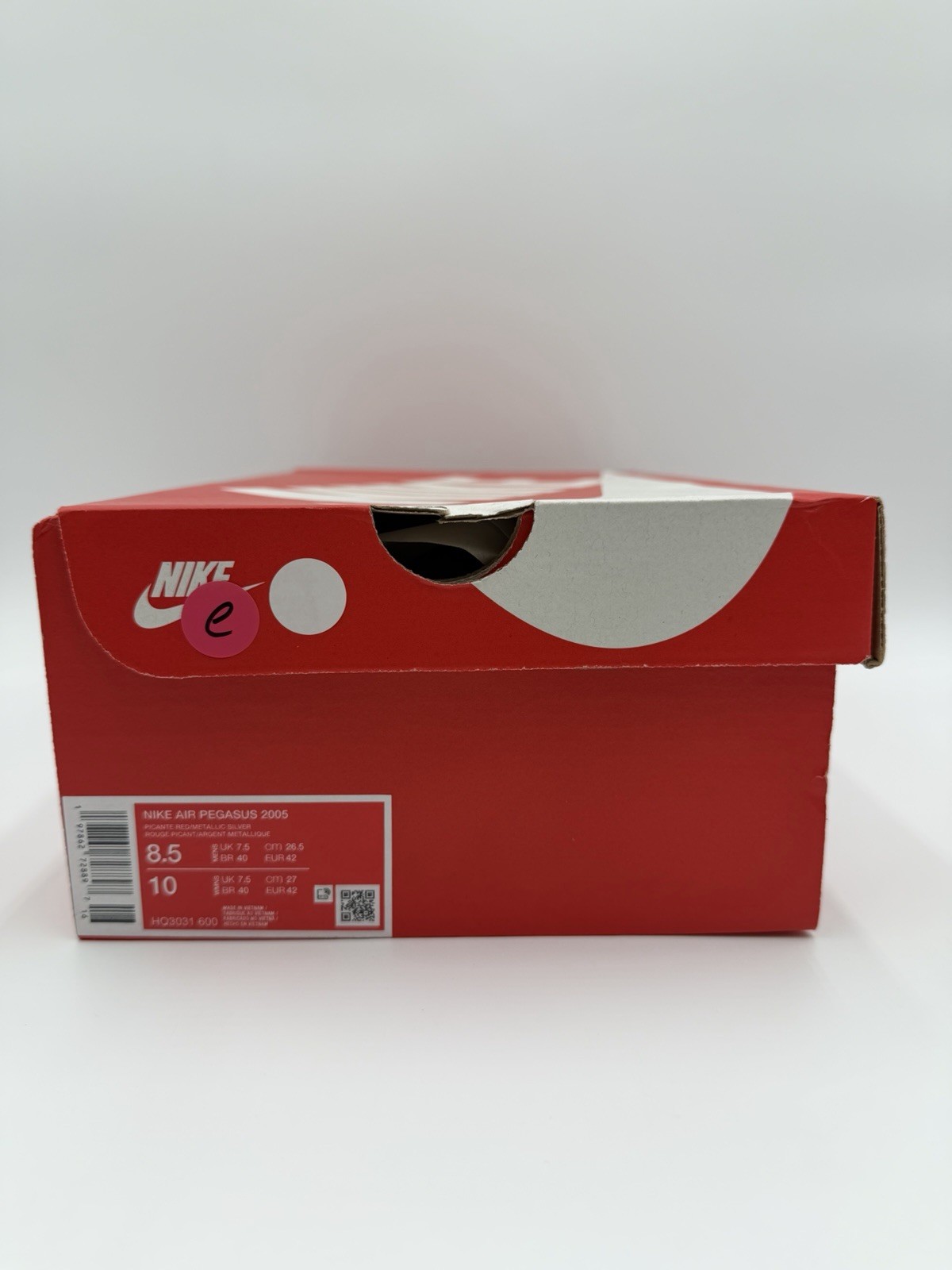 Nike Men’s Air Pegasus 2005 Size 8.5 Picante Red White |HQ3031-600|