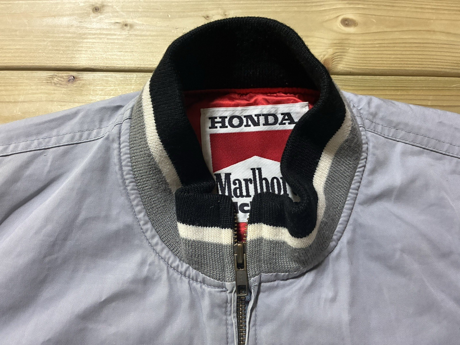 Marlboro McLaren Honda Formula 1 Racing Team Jacket Cotton Size LL Vintage 90s