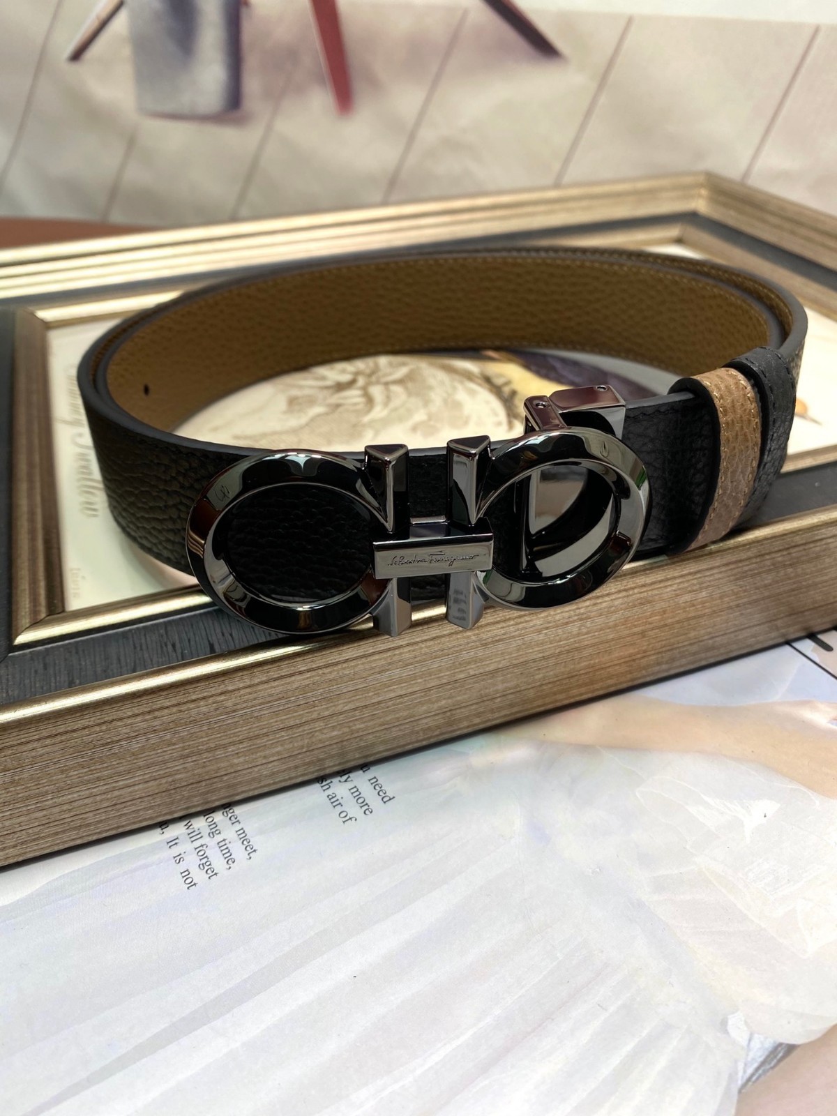 ferragamo belt authentic men