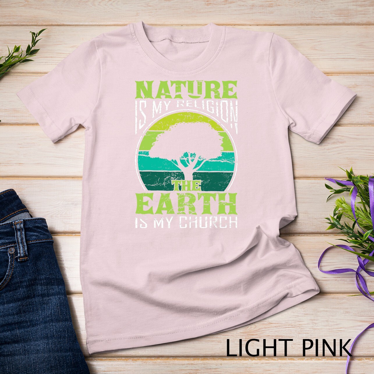 Native American Day Nature Is My Religion Earth Is My Church Unisex T-shirt
