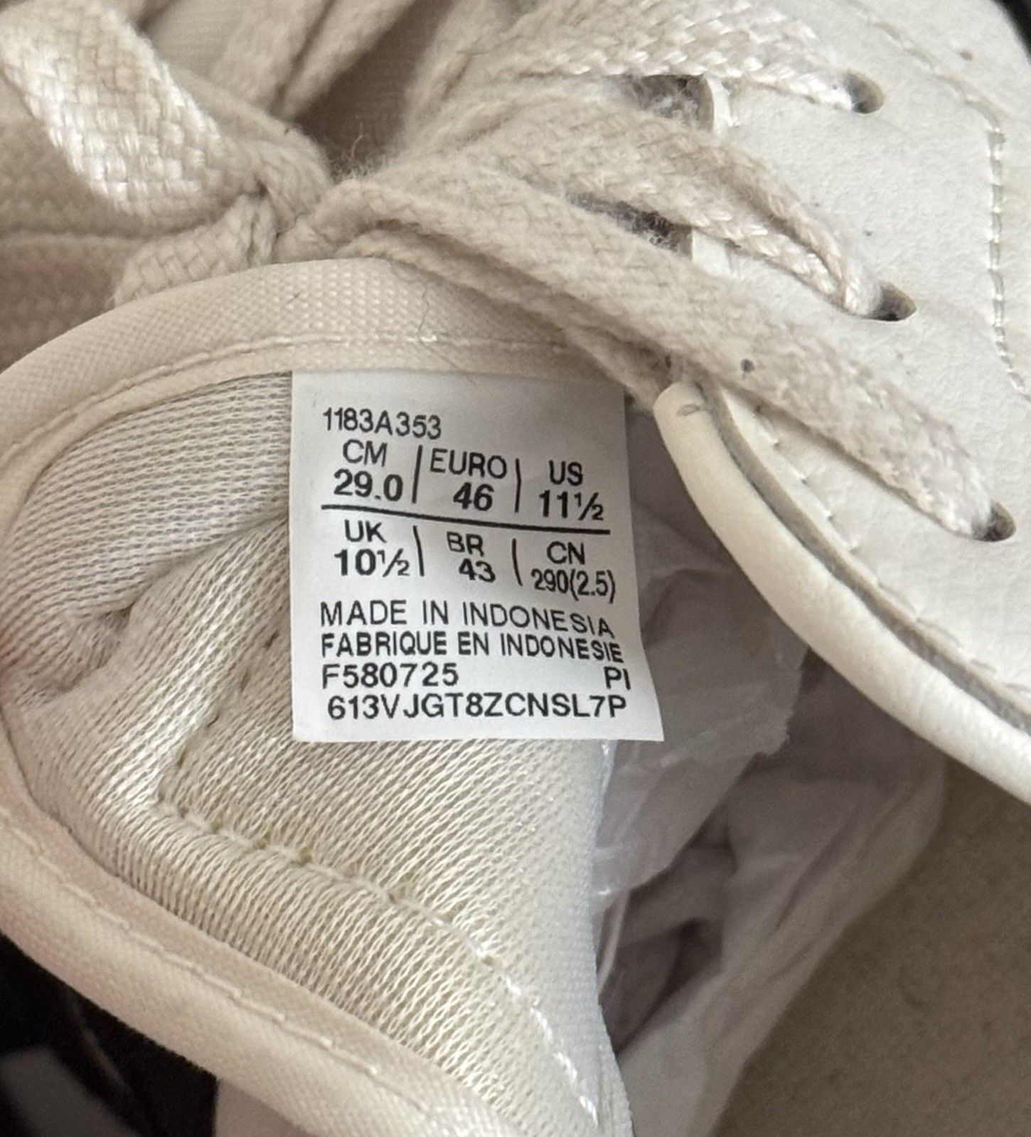 Onitsuka Tiger GSM [Cream/Black] Size 11.5M/29CM (1185A353-127)
