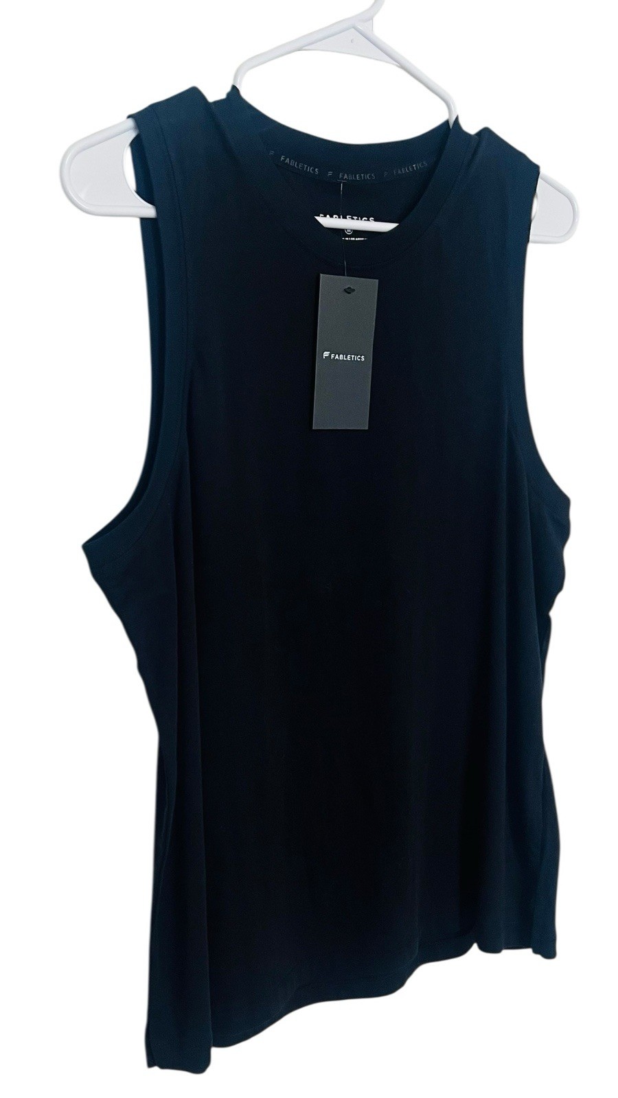 NWT Fabletics Tank Top Women’s Medium Black Sleeveless Athletic Workout Active