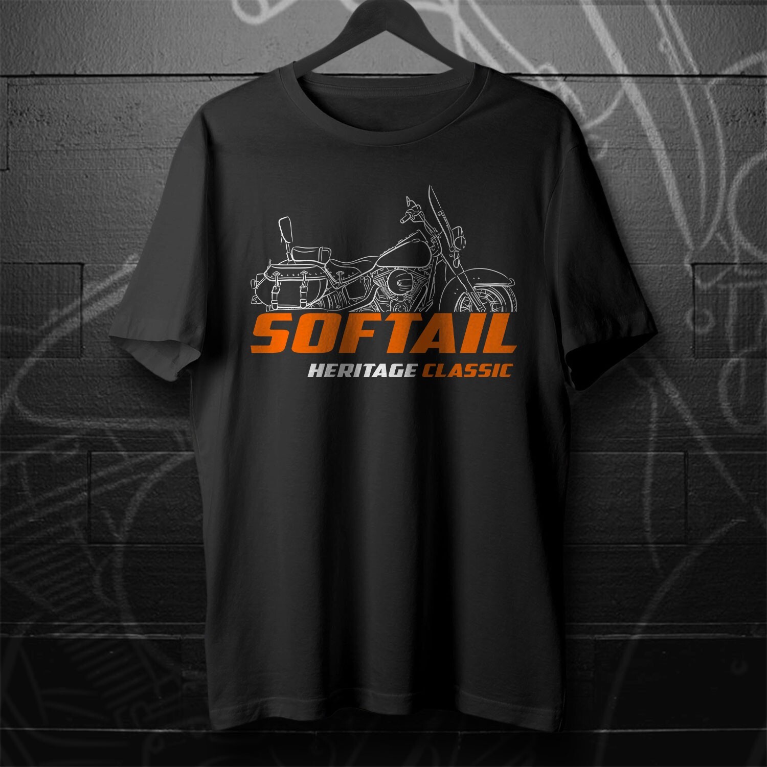 For Harley FLSTC & FLSTCI Heritage Softail Classic fans – Motorcycle T-Shirt