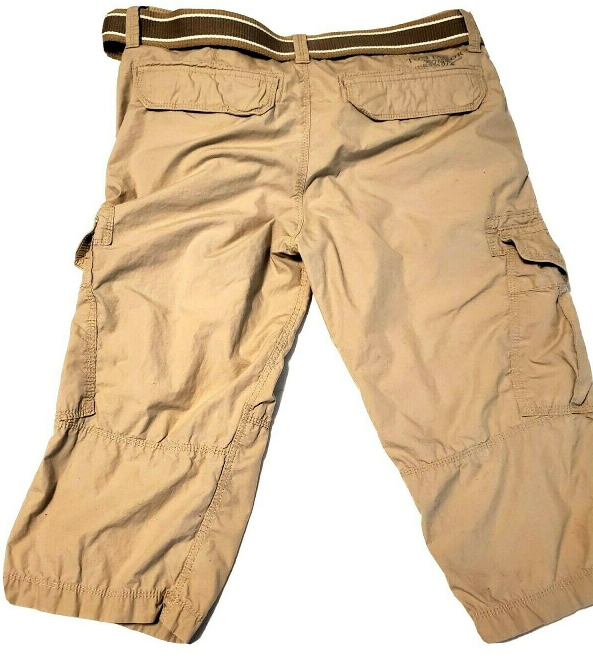 Tom Tailor Belted Cargo Shorts 100% Baumwolle Cotton Sz 33