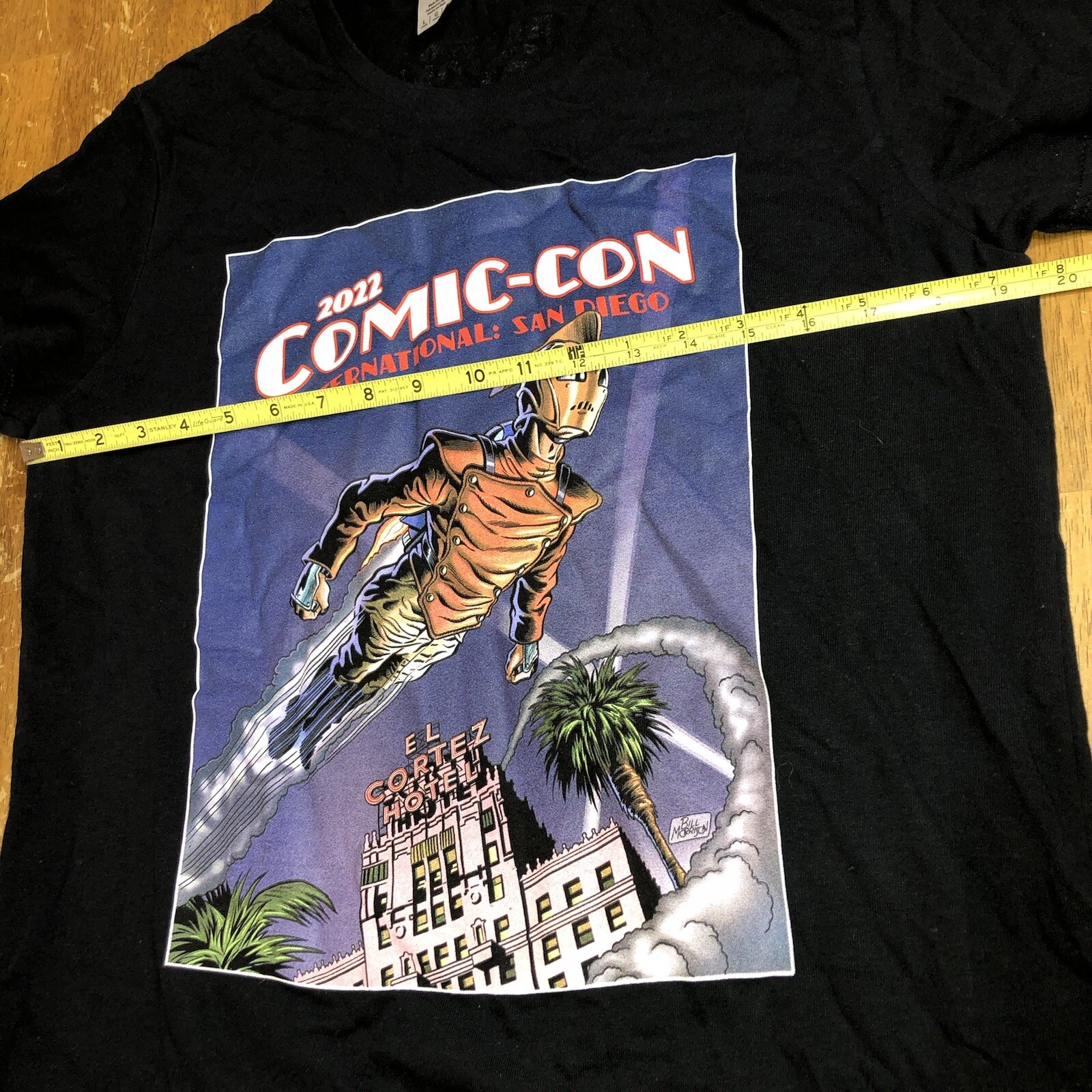 Rocketeer Rare 2022 San Diego Comic Con Shirt Black Size Large