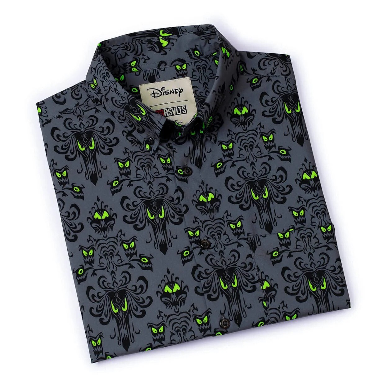 Disney’s Haunted Mansion “Wall Creeps” Short Sleeve Shirt – Men XL Large RSVLTS