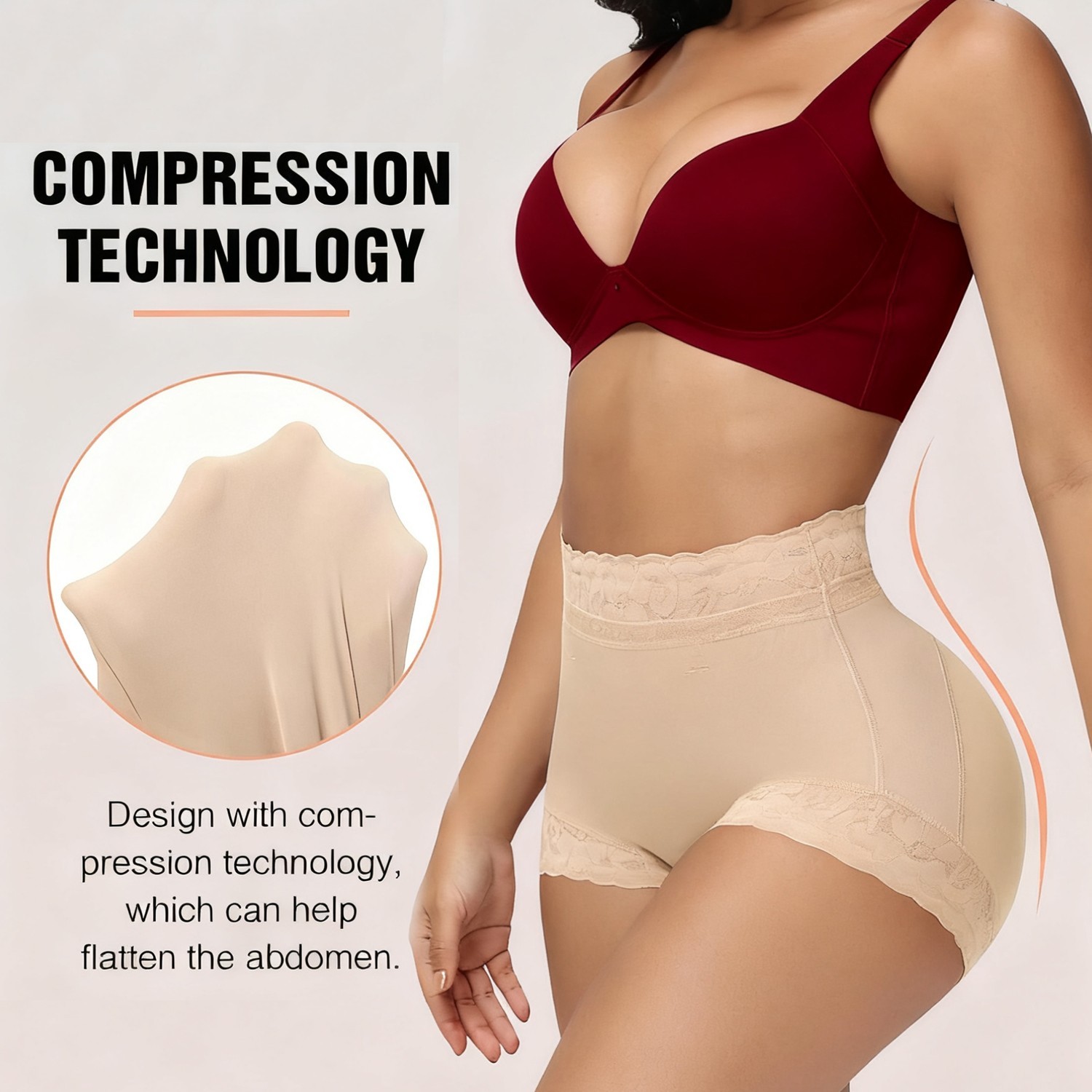 Women Butt Lifter Underwear Tummy Control High Waist Panties Seamless Shapewear