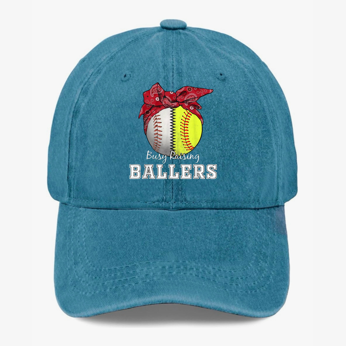 Busy Raising Ballers Hat Baseball Softball Mom Adjustable Sports Cap Gift