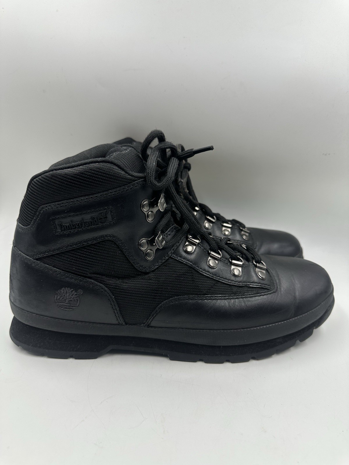 Timberland Euro Hiker Mens Size 11 Black Hiking Boots 56038