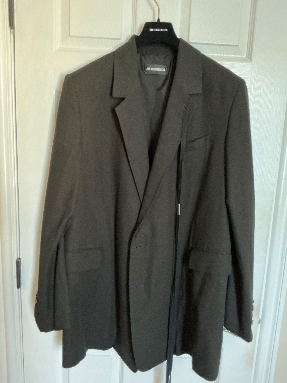 Ann Demeulemeester Agnes Comfort Black Jacket 44 B48″