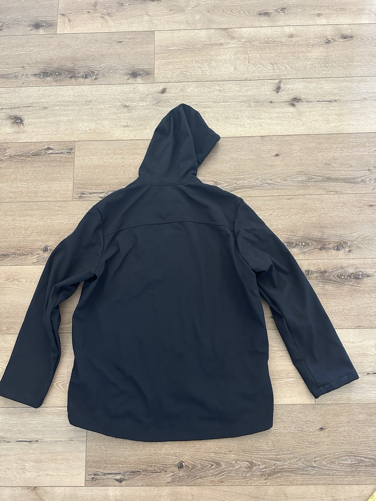 Hurley Hybrid Hooded Jacket Mens XXL Black Softshell Quilted Fleece Lined Zip