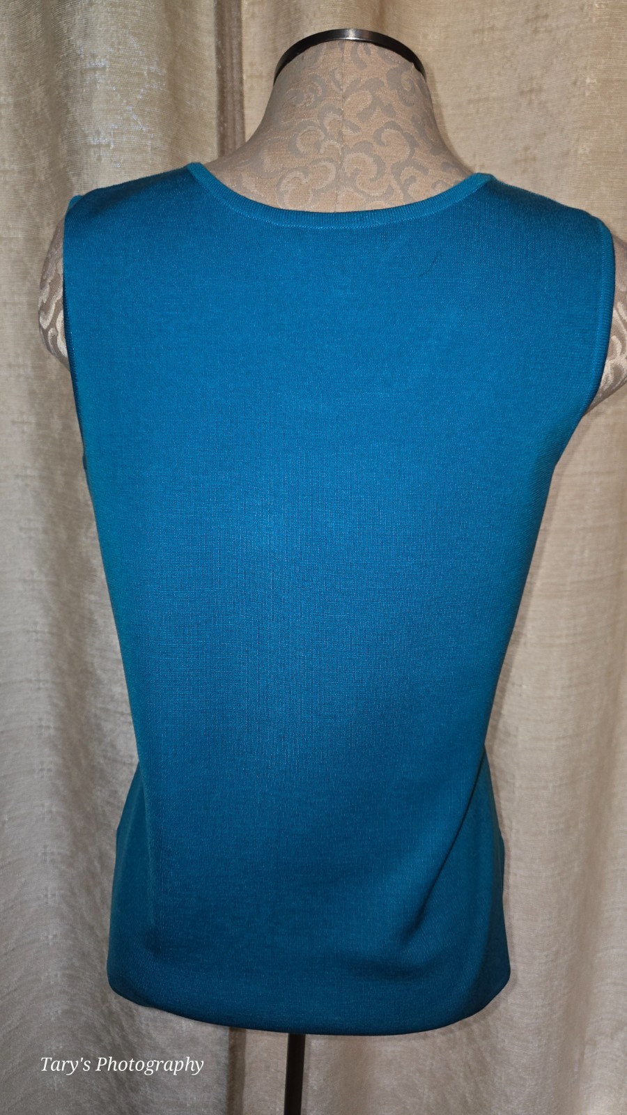 Ming Wang Teal Knit Tank – XS – New Without Tags – Washable Wrinkle Resistant