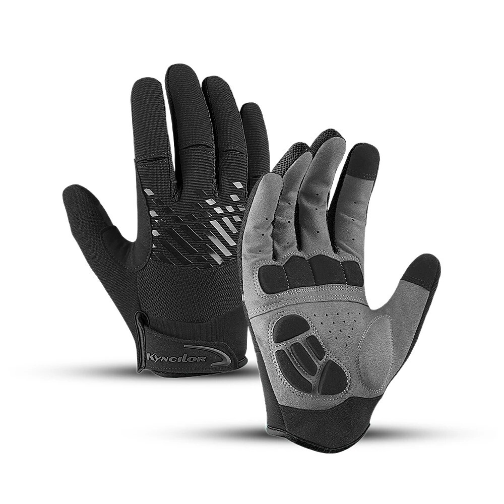 Mountain Bike Cycling Gloves Touch Screen Fingers Gel Pad Shock-Absorbing Gloves