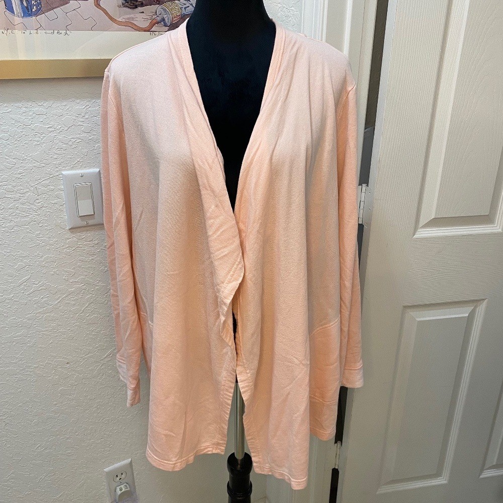 Fresh Produce Cardigan, Powder Pink, Size: XL