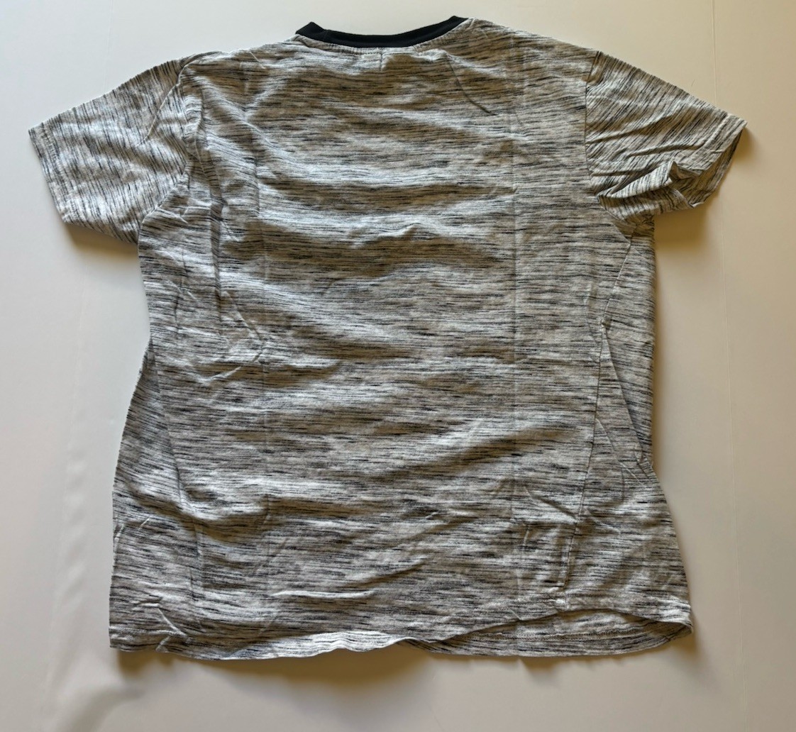 Men’s WXYZ Pocket Tee Medium Gray Designer Cruise Wear Short Sleeve Shirt