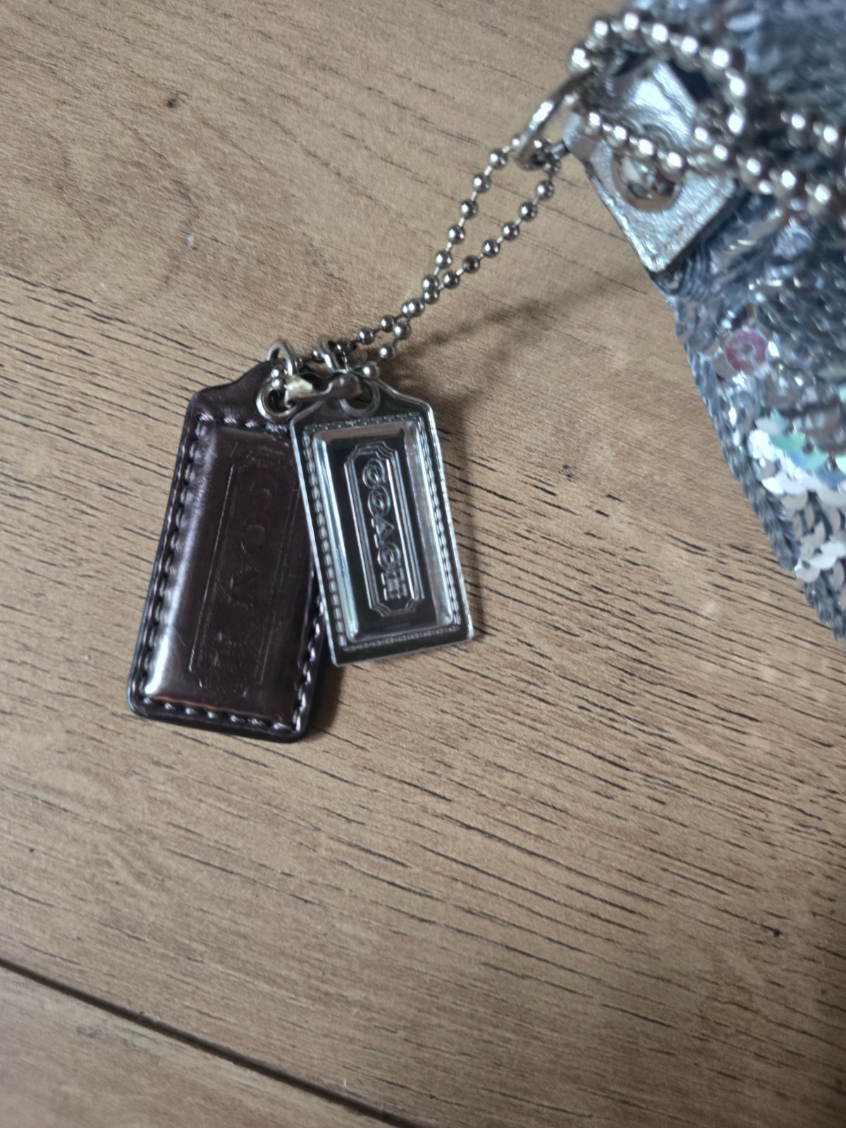 Coach Graduation Poppy Sequin Clutch Party bag