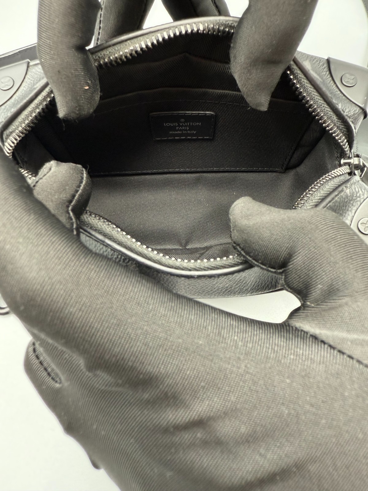 Louis Vuitton Mini Soft Trunk Monogram Eclipse Matte Black Chain Crossbody Box