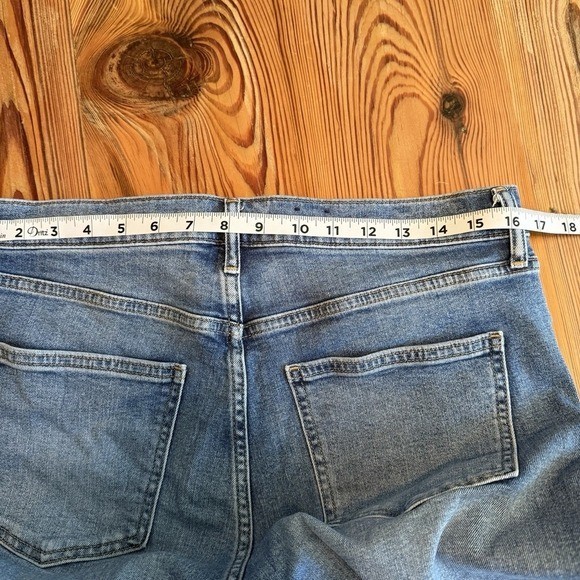 Gap Vintage Slim High-Rise Jeans 14 Tall Denim Blue 32×30 Medium Wash Straight