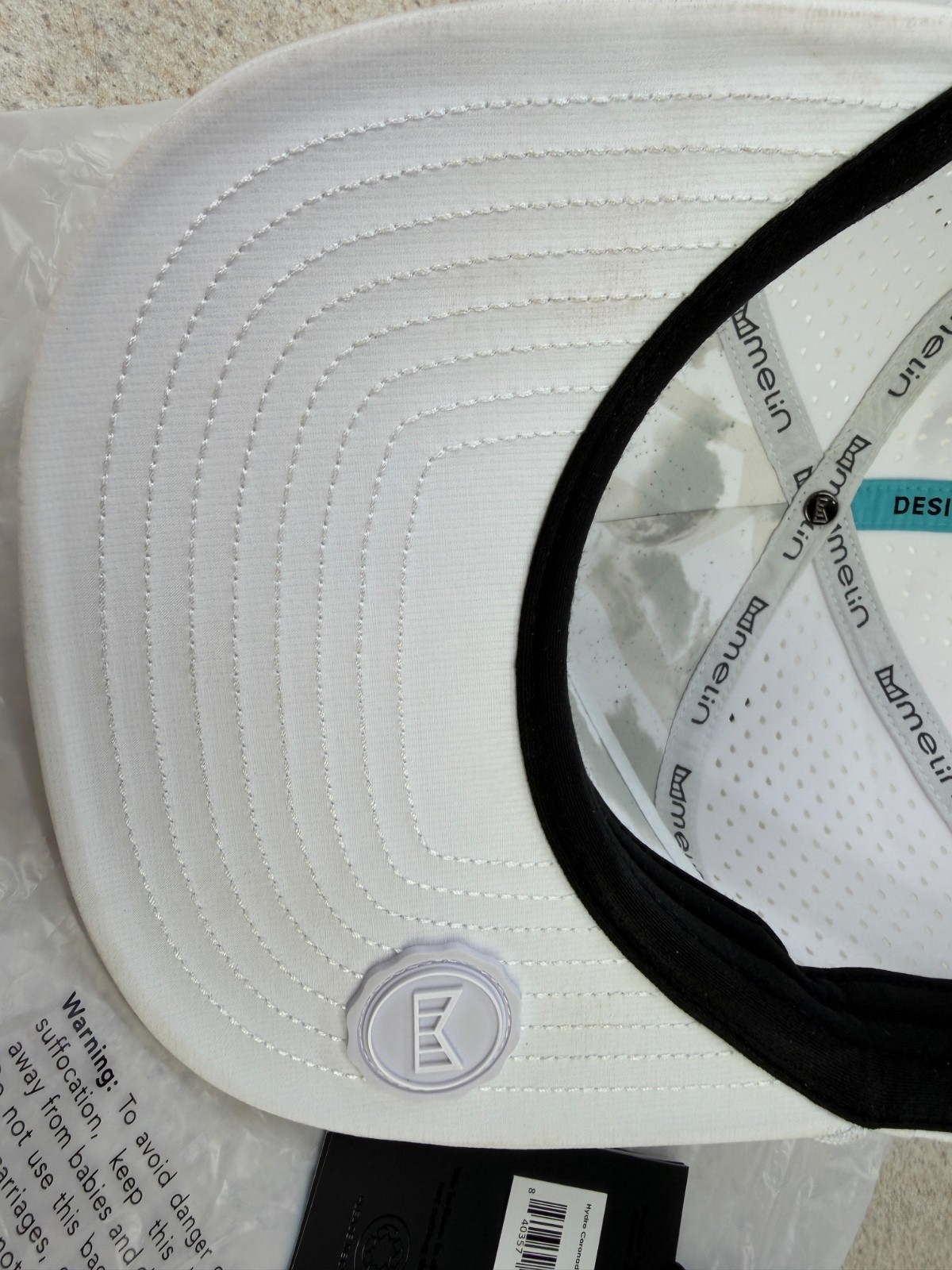 Limited Edition Melin Hydro Coronado Brick Hat WHWH – WHITE ON WHITE – XL