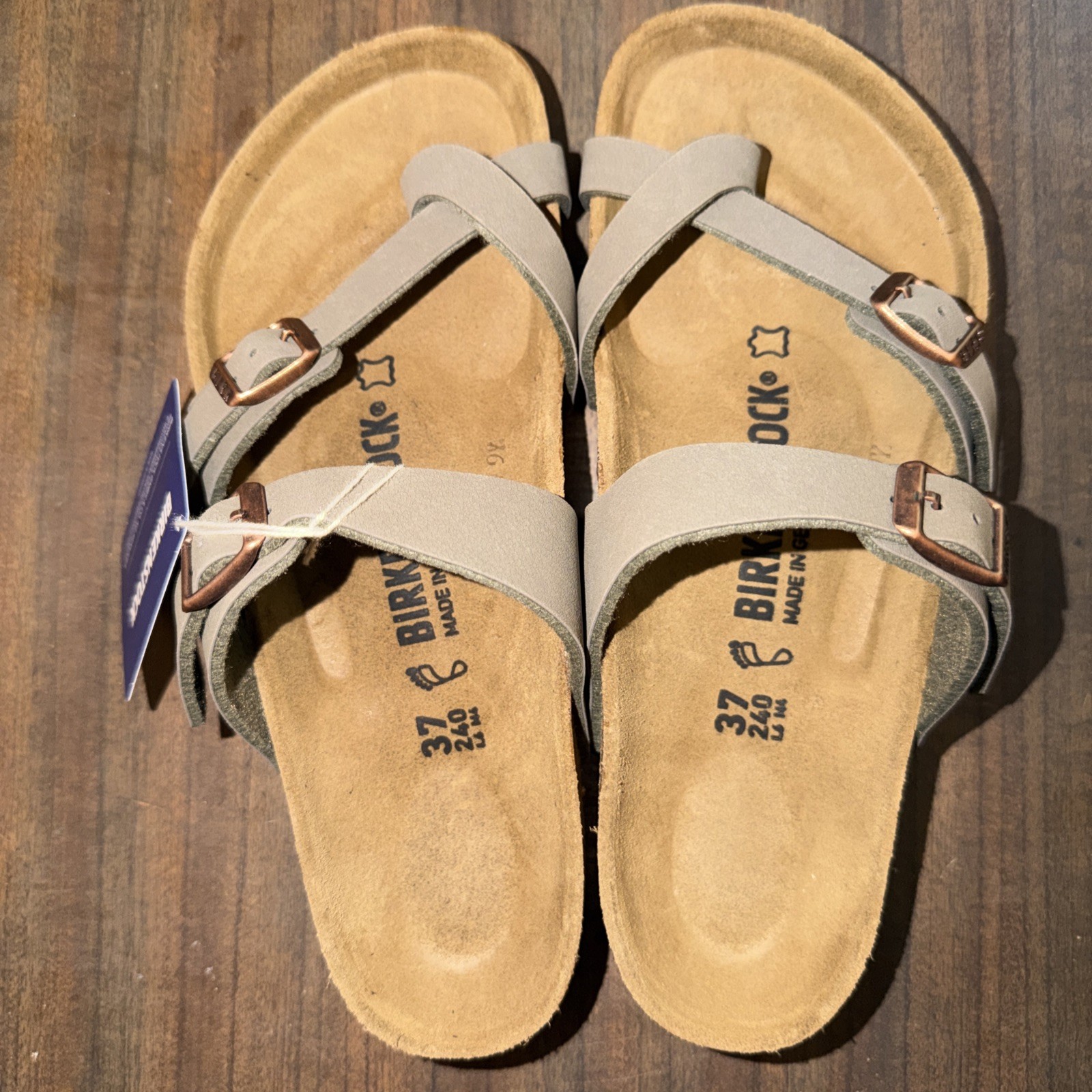 Birkenstock BS Mayari Stone Regular Fit 0071071 Unisex 37 US W 6 M 4 UK 4.5 NEW