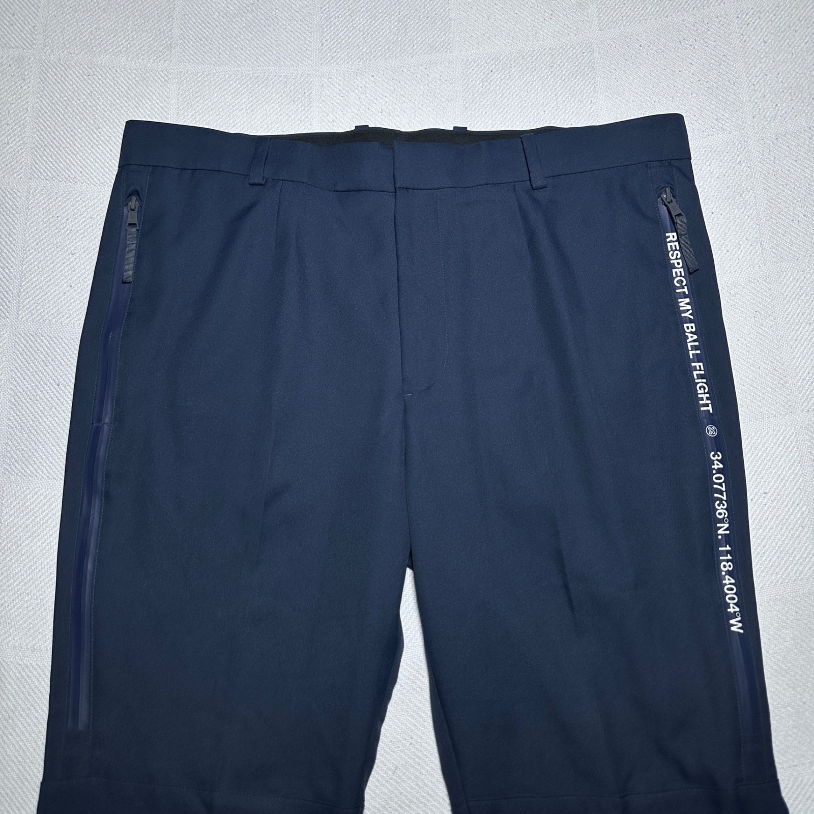 G/FORE Golf Joggers Mens 38 Performance Tech Active Respect My Ball Flight Navy