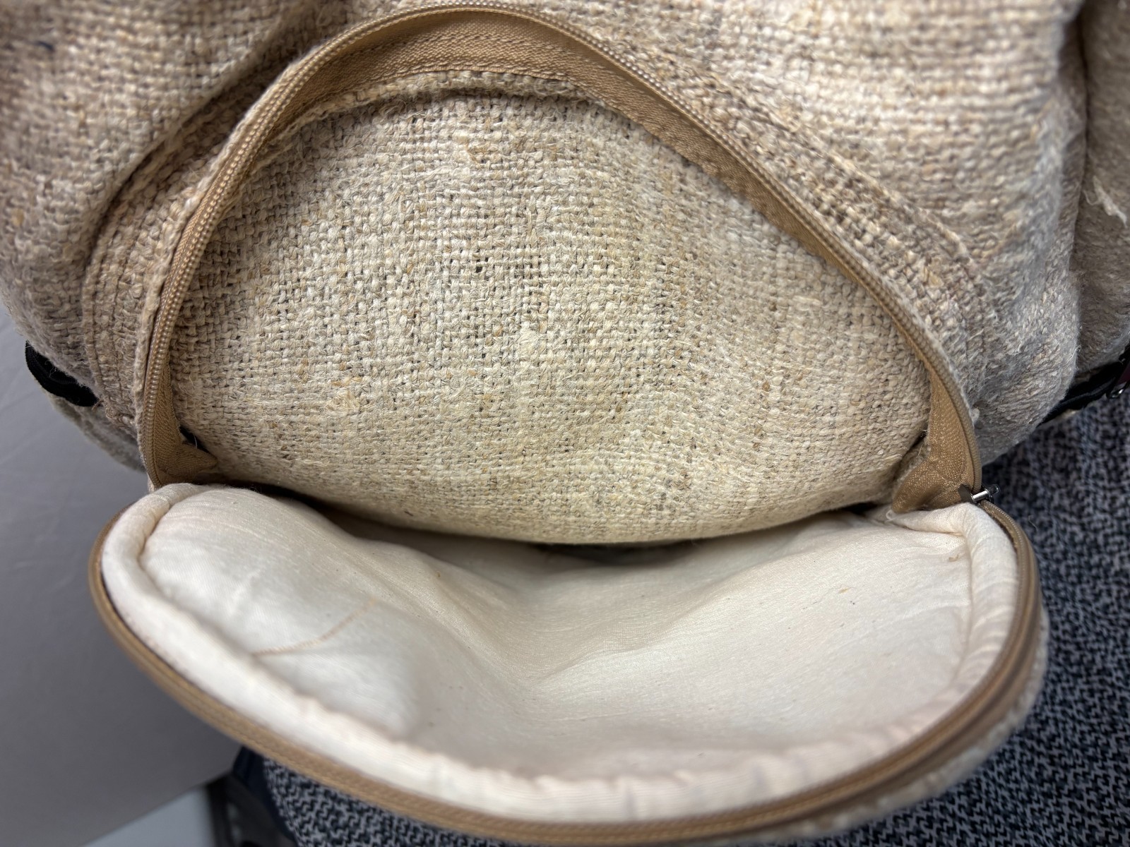 HEMP Backpack Eco-Friendly ReThink Himalayan Beige Rucksack Casual NWOT Hippie