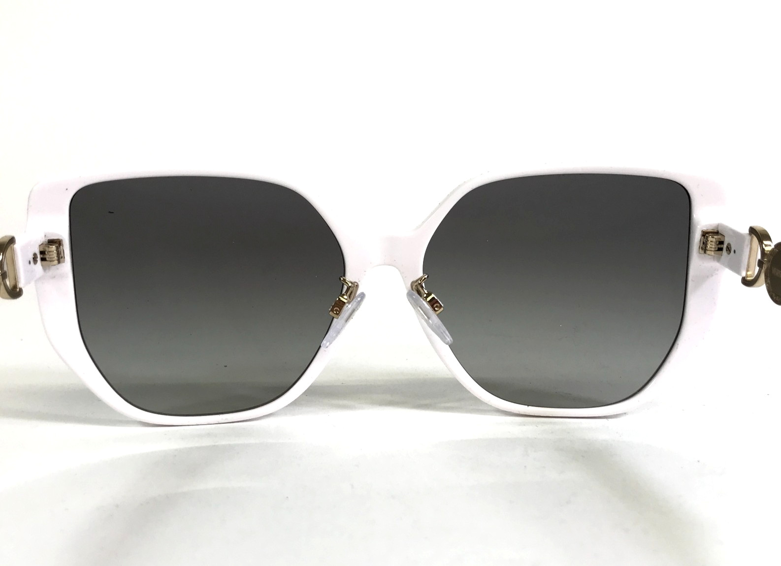 Versace Sunglasses MOD.4449-D 314/11 White Butterfly Frames Gray Gradient Lenses