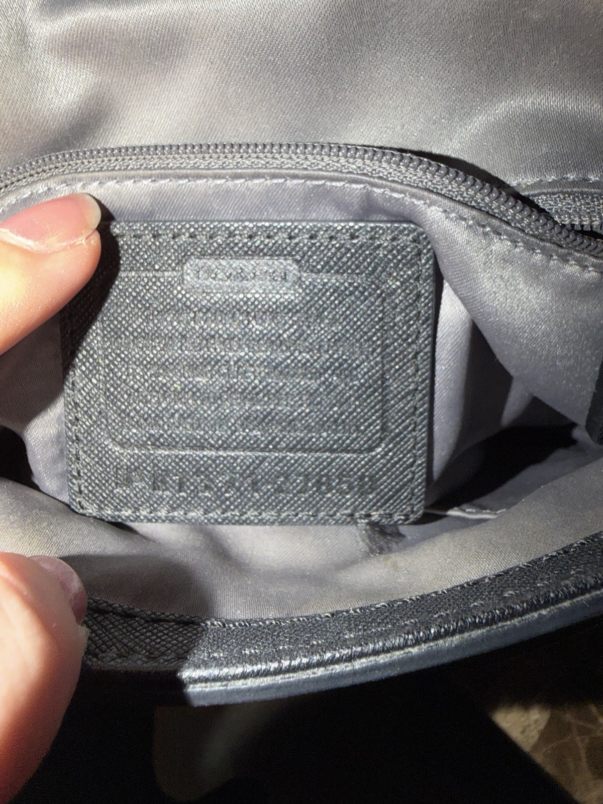 Coach Black Satchel Top Handle Turn Lock Zip Crossbody Strap