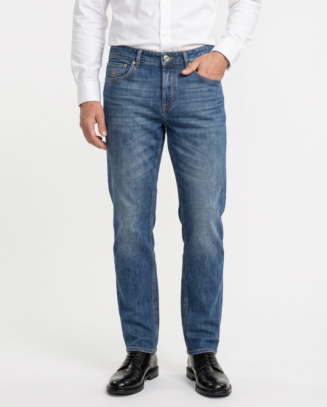 BRUNELLO CUCINELLI MEN’S TRADITIONAL FIT 5 POCKET DENIM JEAN PANTS NWT MSRP $850
