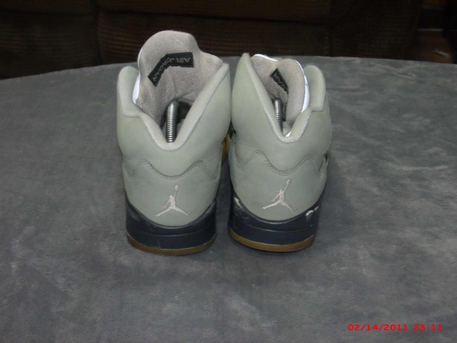 Air Jordan Men Retro 5 Mid High Basketball Green Gum Shoes DC7501-300 SZ-8.5
