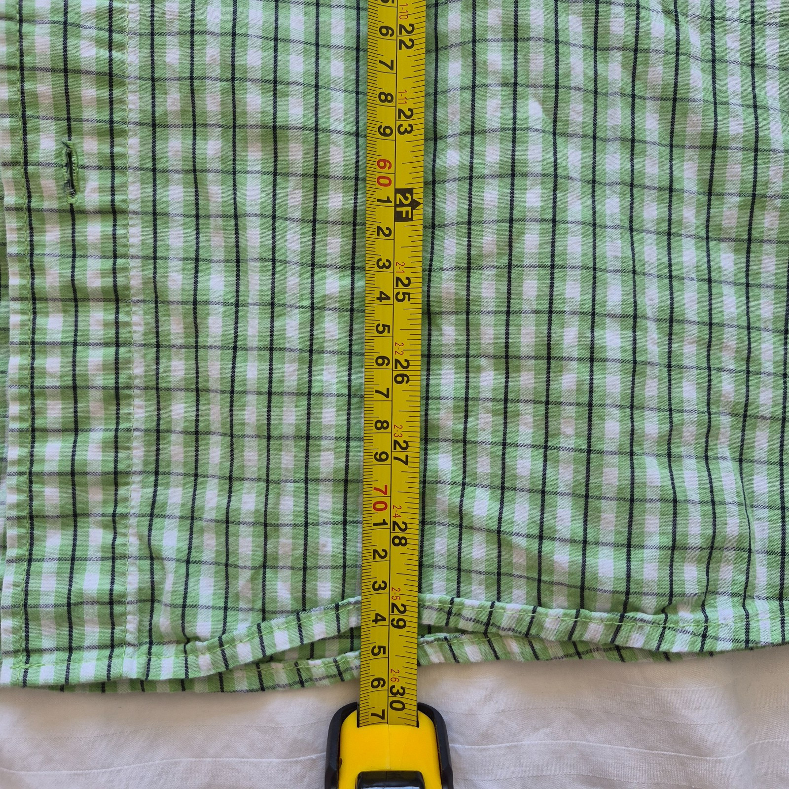 Wrangler Authentics Men’s 2XL Plaid Short Sleeve Button Down Shirt 0 Cotton
