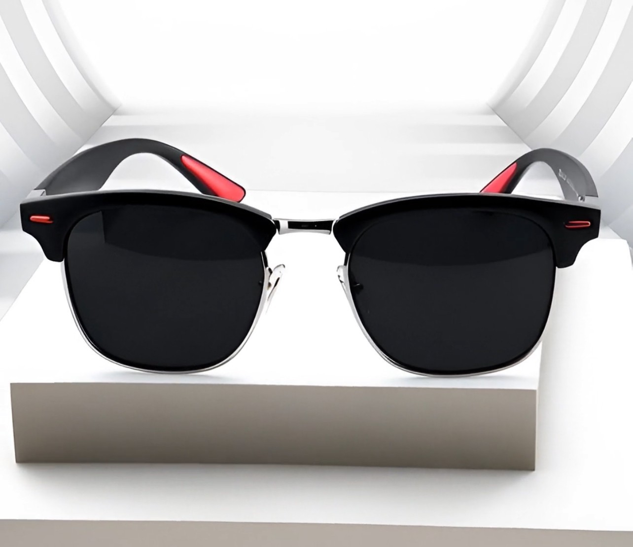 Men Sunglasses Hip Hop Street Wear Outdoor Cholo Dark Black Lens Rapper Gangster