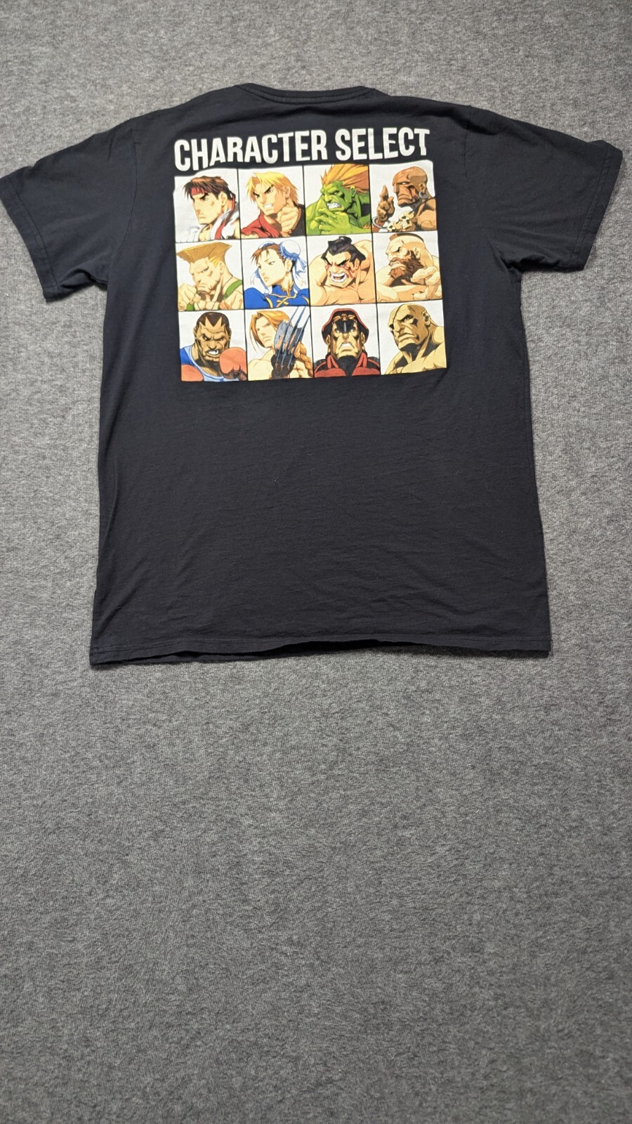 Street Fighter Shirt Mens Extra Large Black Capcom Character Select Graphic